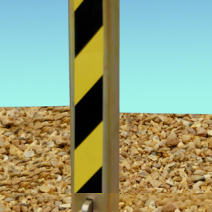 Fold Down Security Post